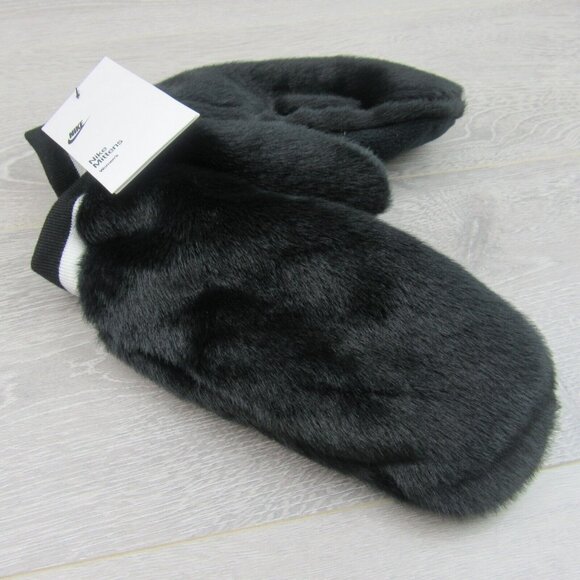 Nike Mittens Gloves Women's Size Medium / Large Black NEW - Picture 3 of 12